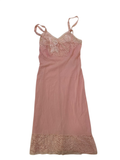 None Lace Trim Dress Vintage