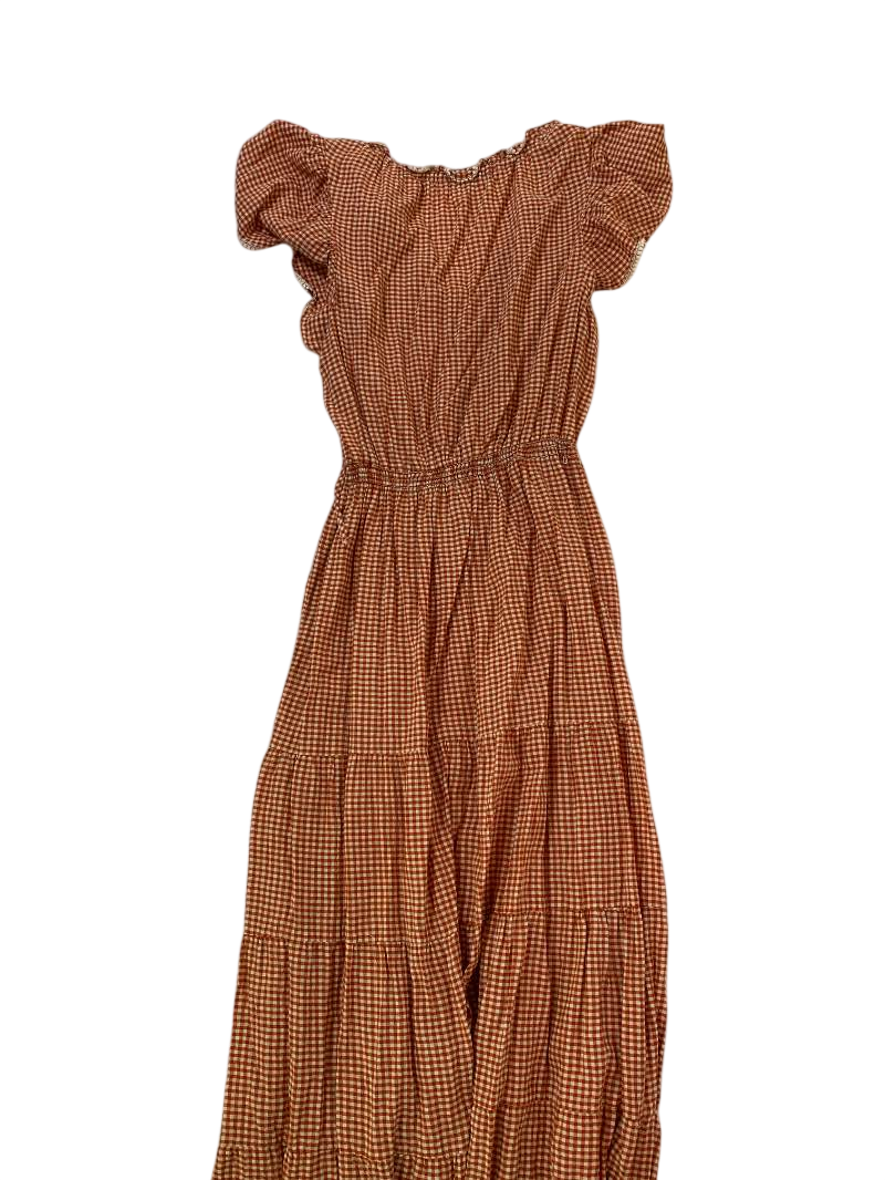 None Boho Midi Dress Vintage