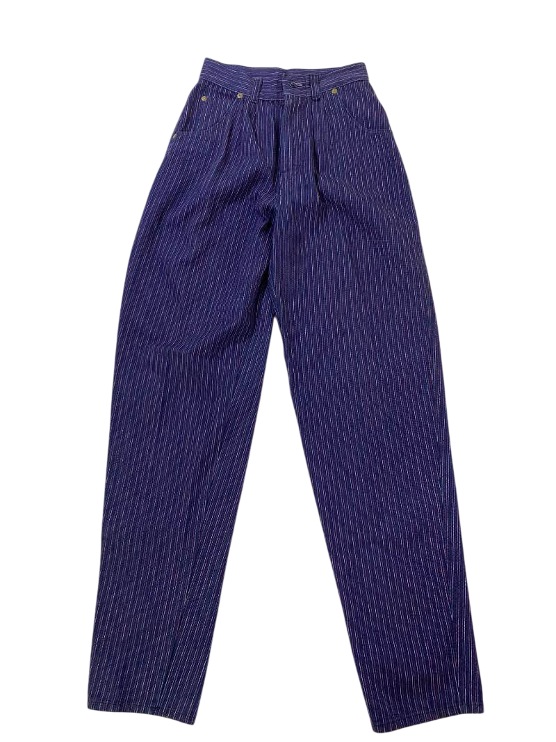 None Pinstripe Trousers Vintage