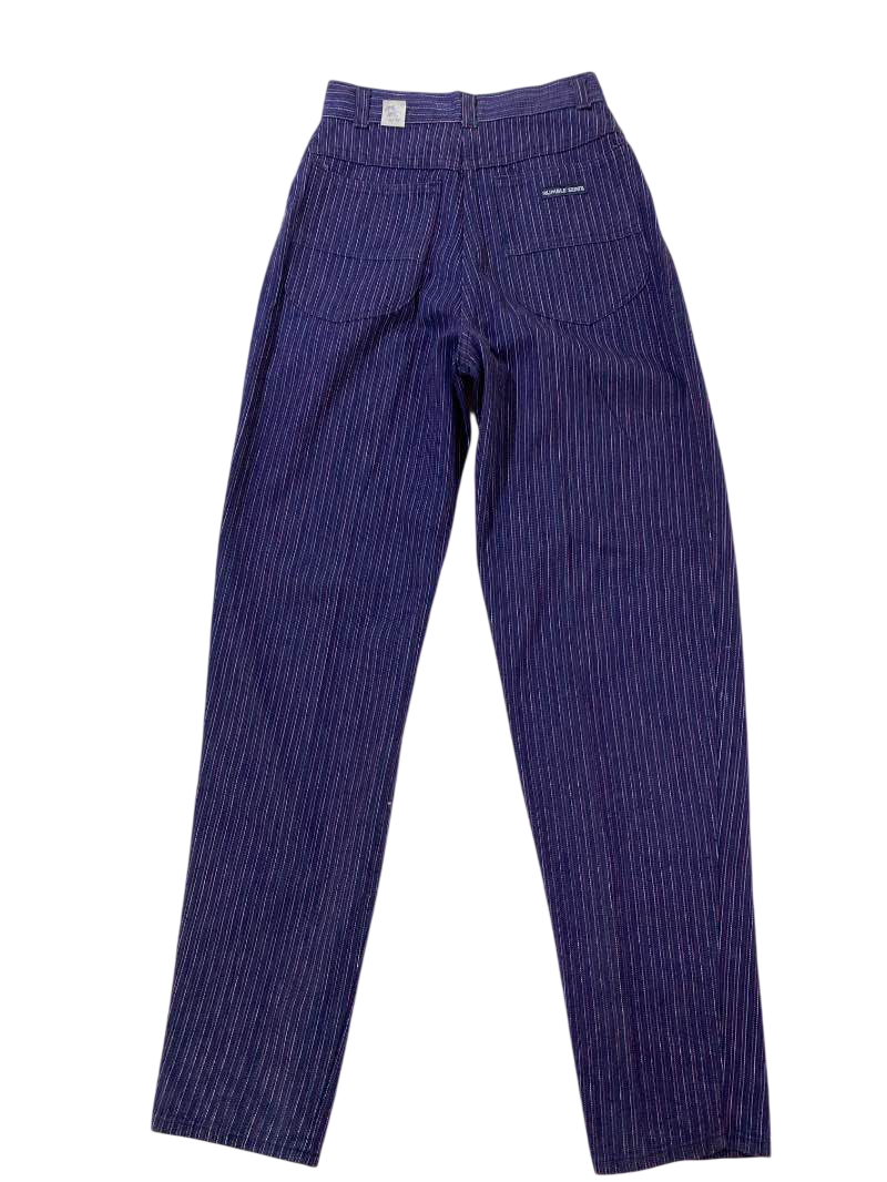 None Pinstripe Trousers Vintage