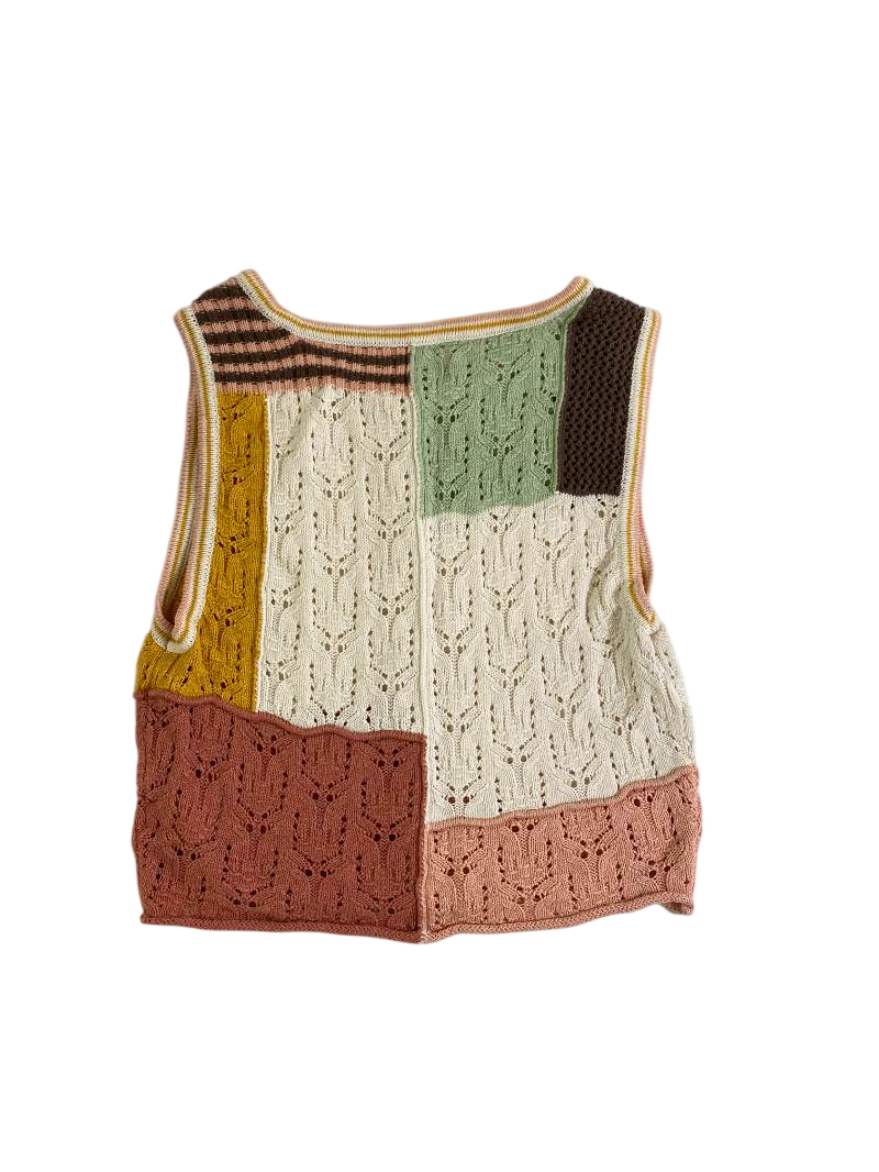 American Eagle Patchwork Knit Tank Tanks