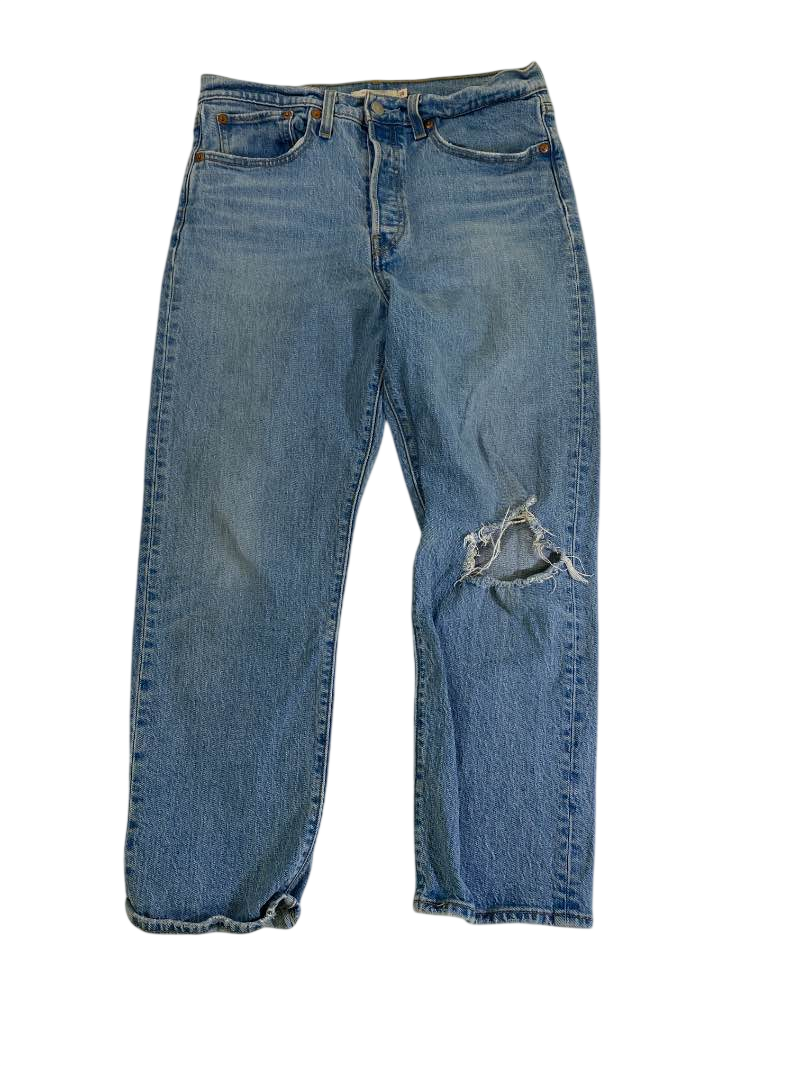 Levi’s  Distressed Straight Leg Jeans