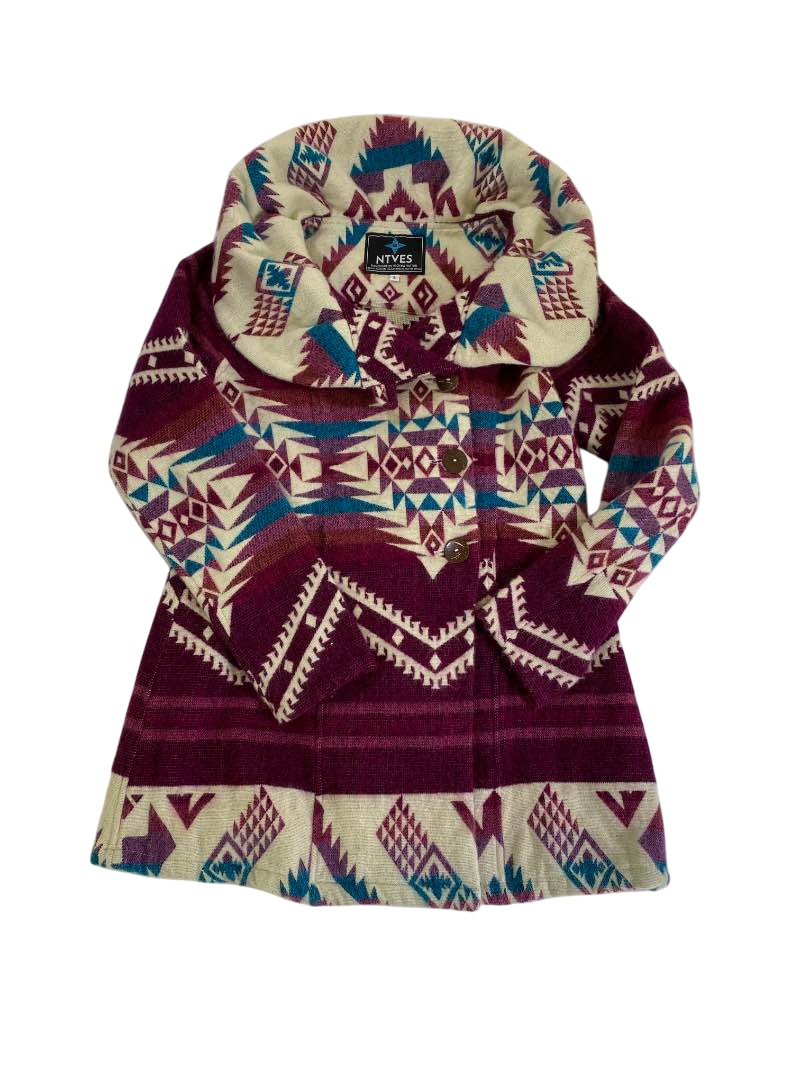 NTVes  Southwestern Pattern Coat Outerwear