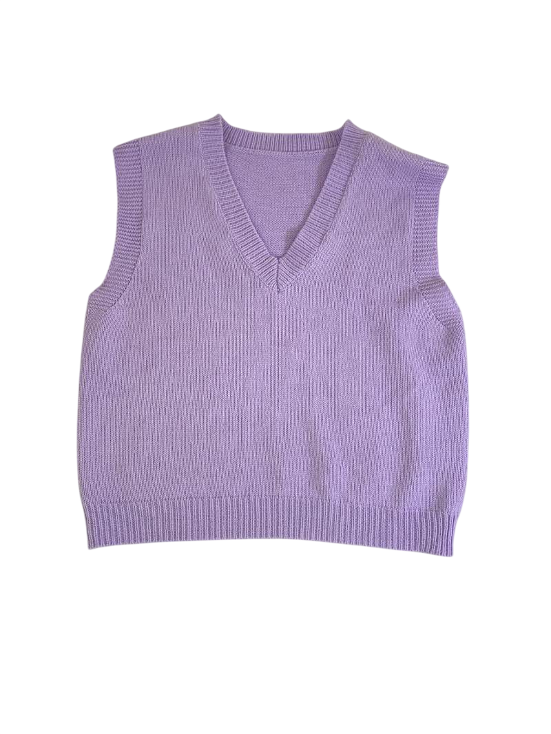 Shein Sleeveless V-Neck Sweaters