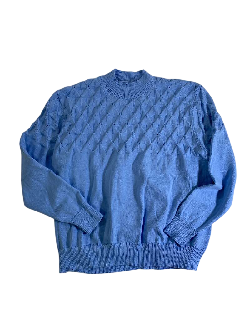 N/A Diamond Knit Crewneck Sweaters