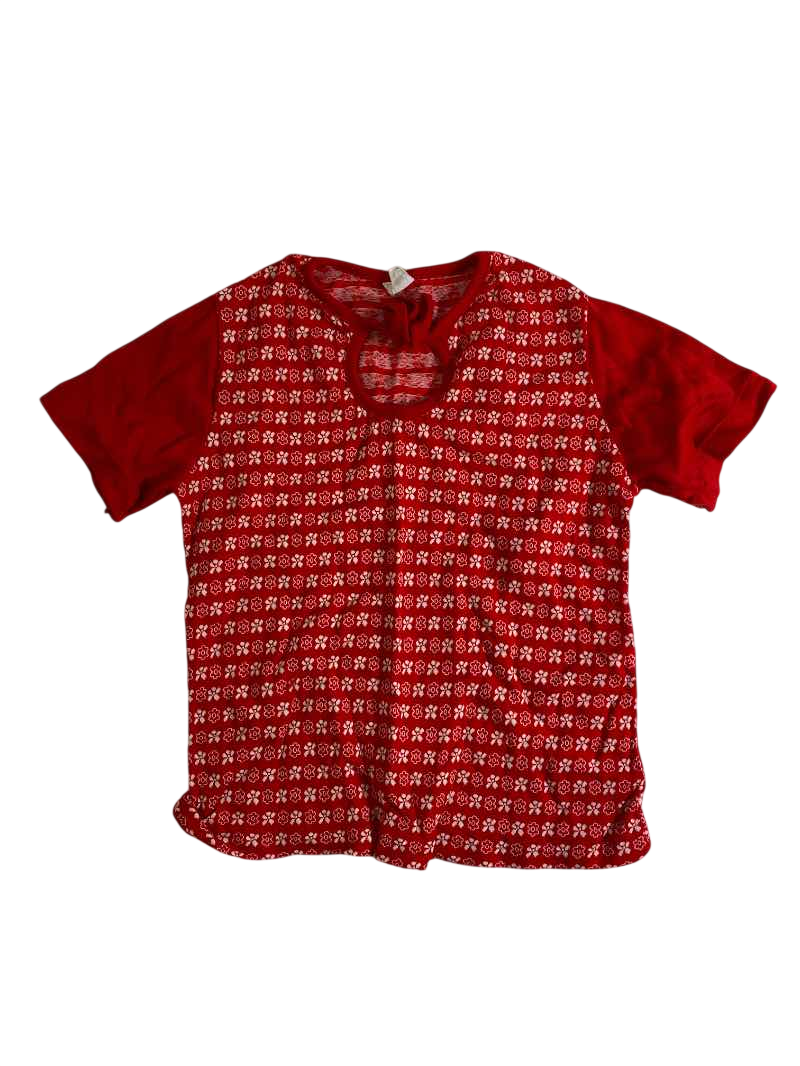 Nylon Retro patterned top Vintage