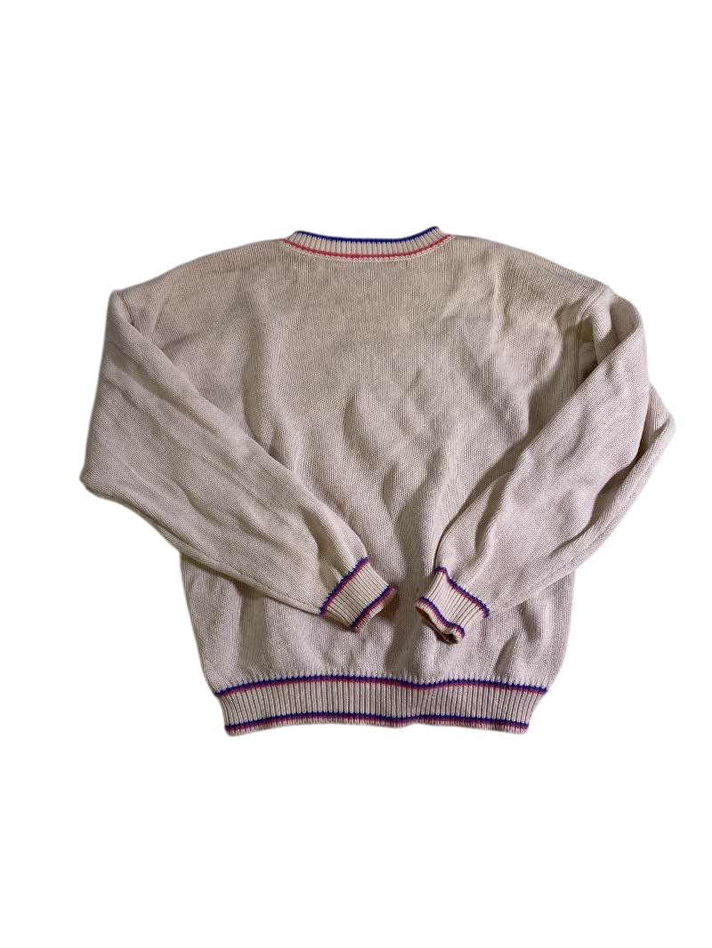 Melina Wong Abstract Pattern Pullover Vintage