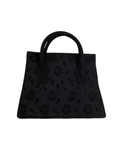 N/A Floral Embroidered Handbag Vintage