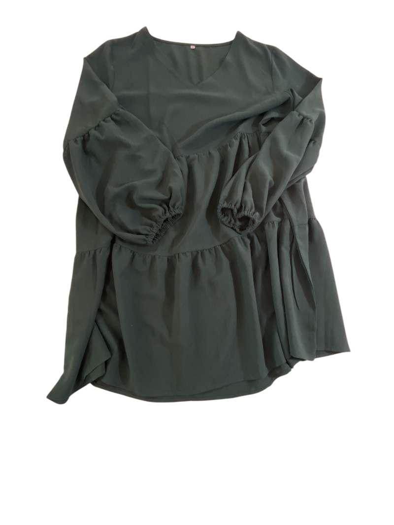 N/A V-Neck Tiered Dress Dresses