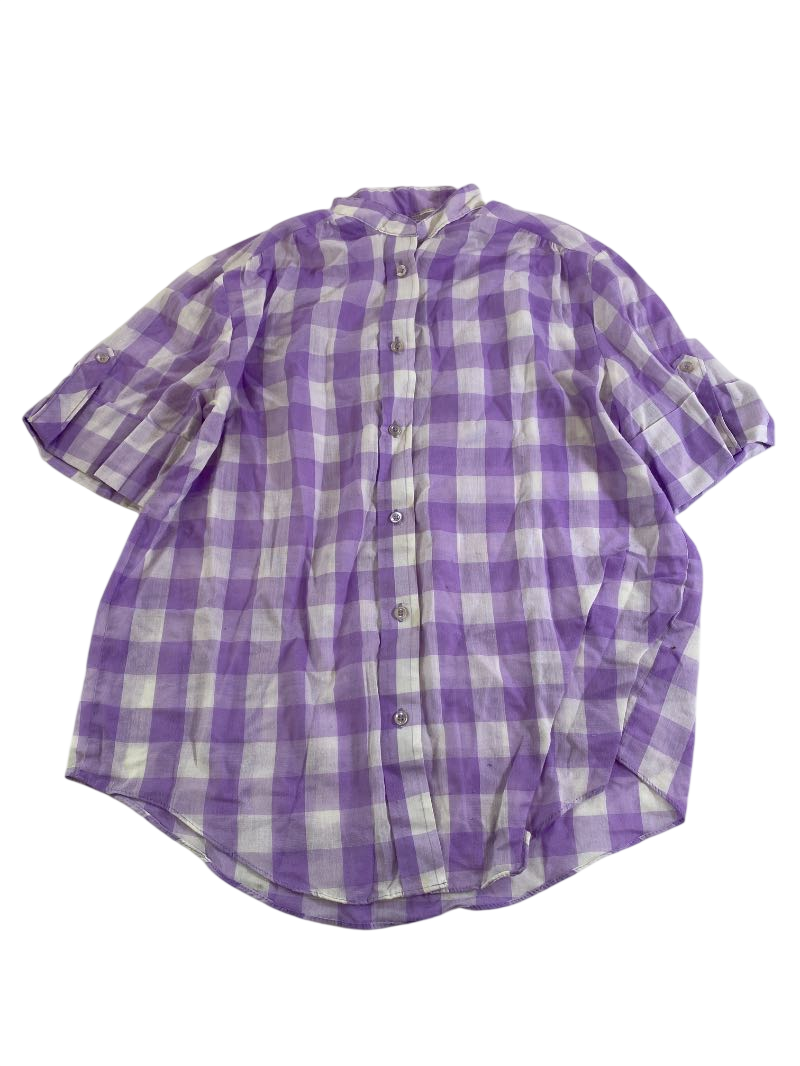 N/A Plaid Button-Up Shirt Vintage
