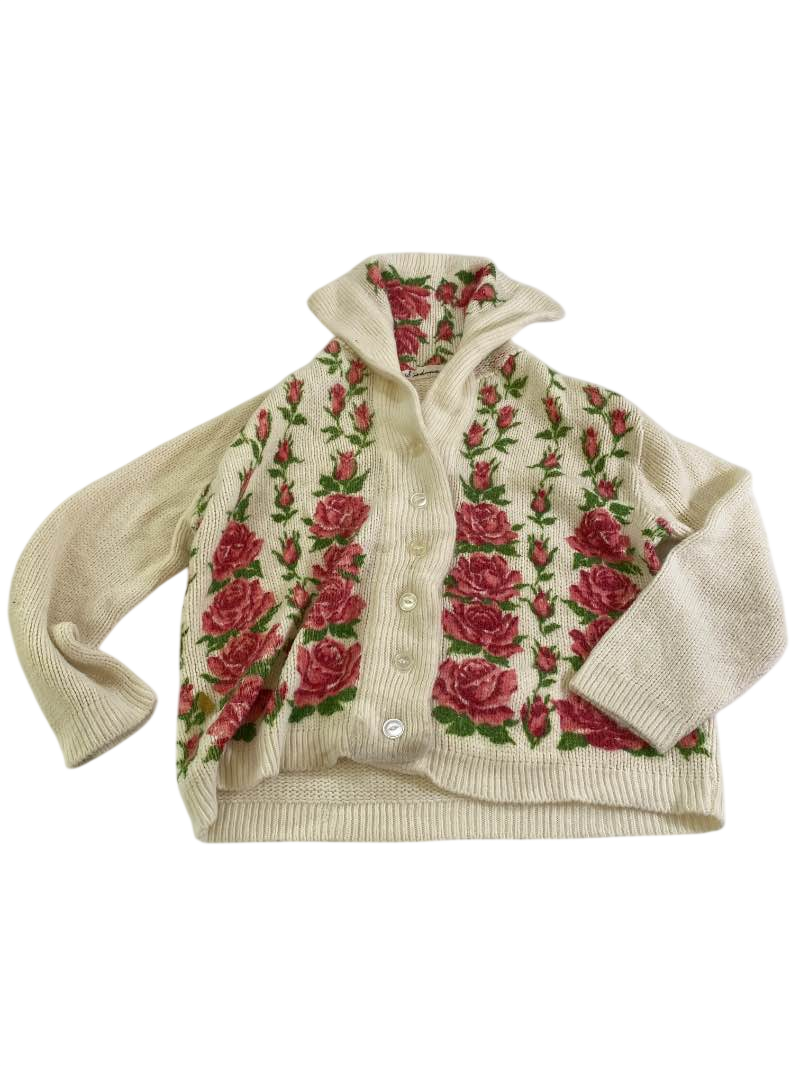 Stedman  Floral Knit Cardigan Vintage