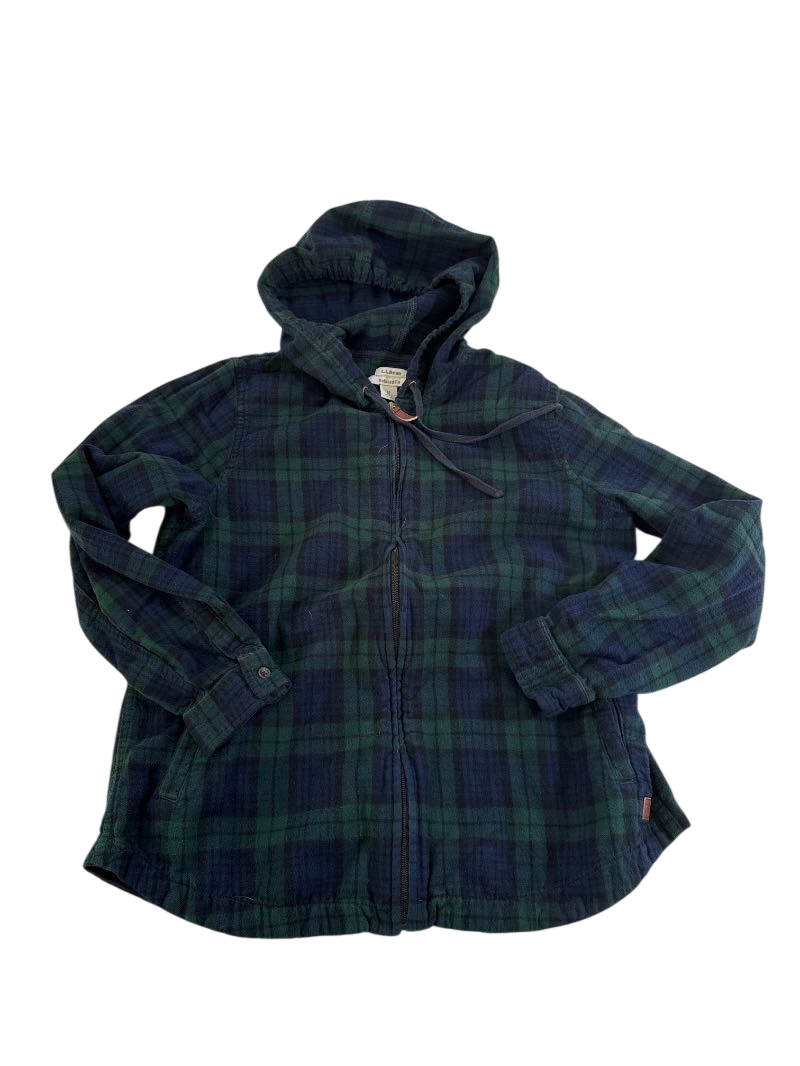 L.L Bean Vintage Plaid Hoodie Vintage