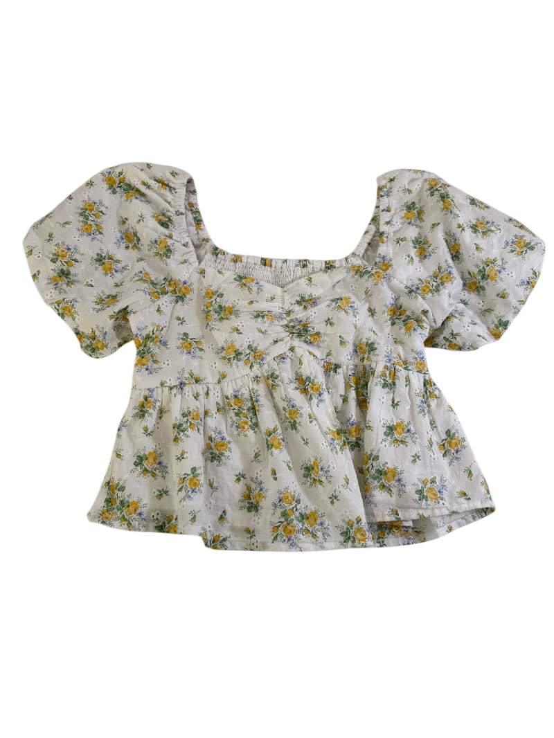 N/A Puff sleeves Short Sleeves