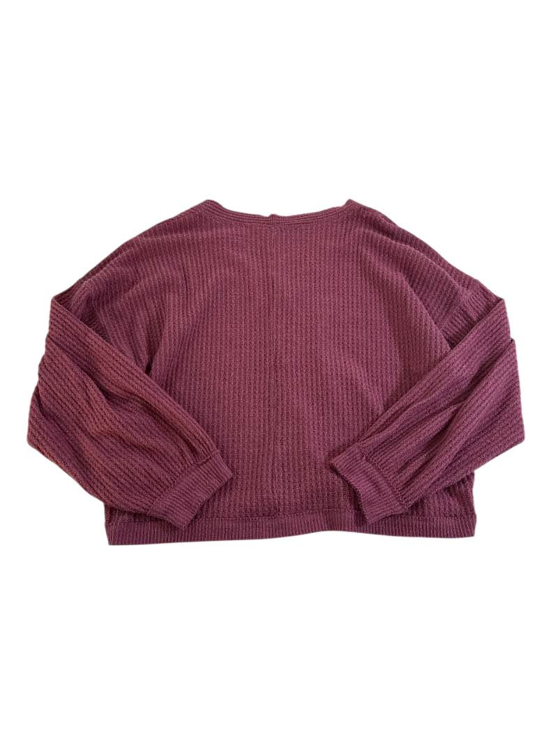 American Eagle Waffle Knit Henley Long Sleeves