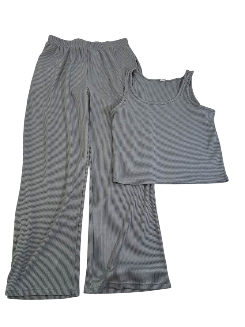 SHEIN Ribbed lounge set Set