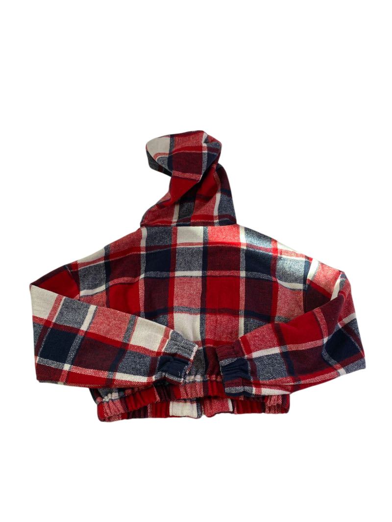 Zalful  Hooded Cropped Jacket Long Sleeves