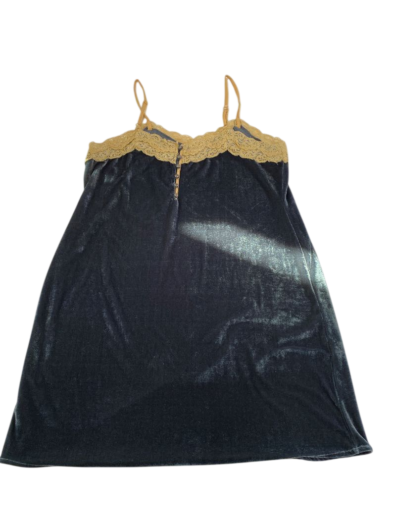 N/A Lace Trim Slip Dress Dresses