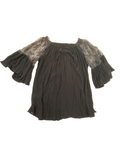 Fashion Fuse Lace Sleeve Top Long Sleeves