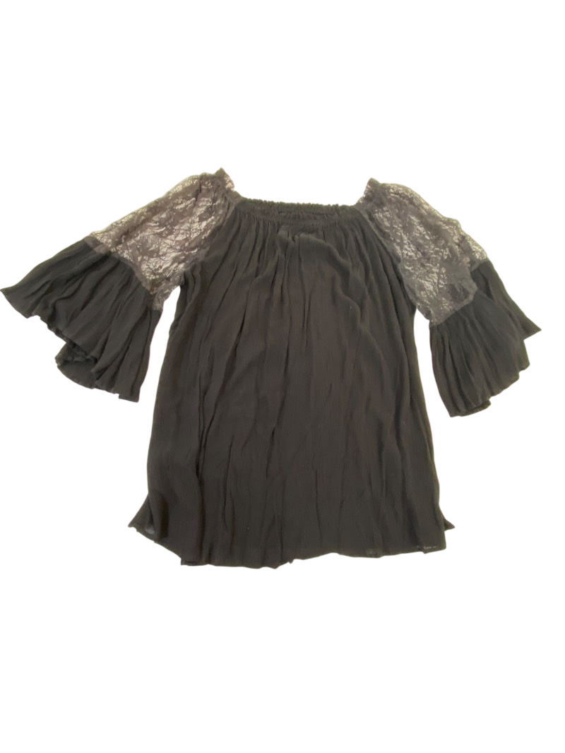 Fashion Fuse Lace Sleeve Top Long Sleeves