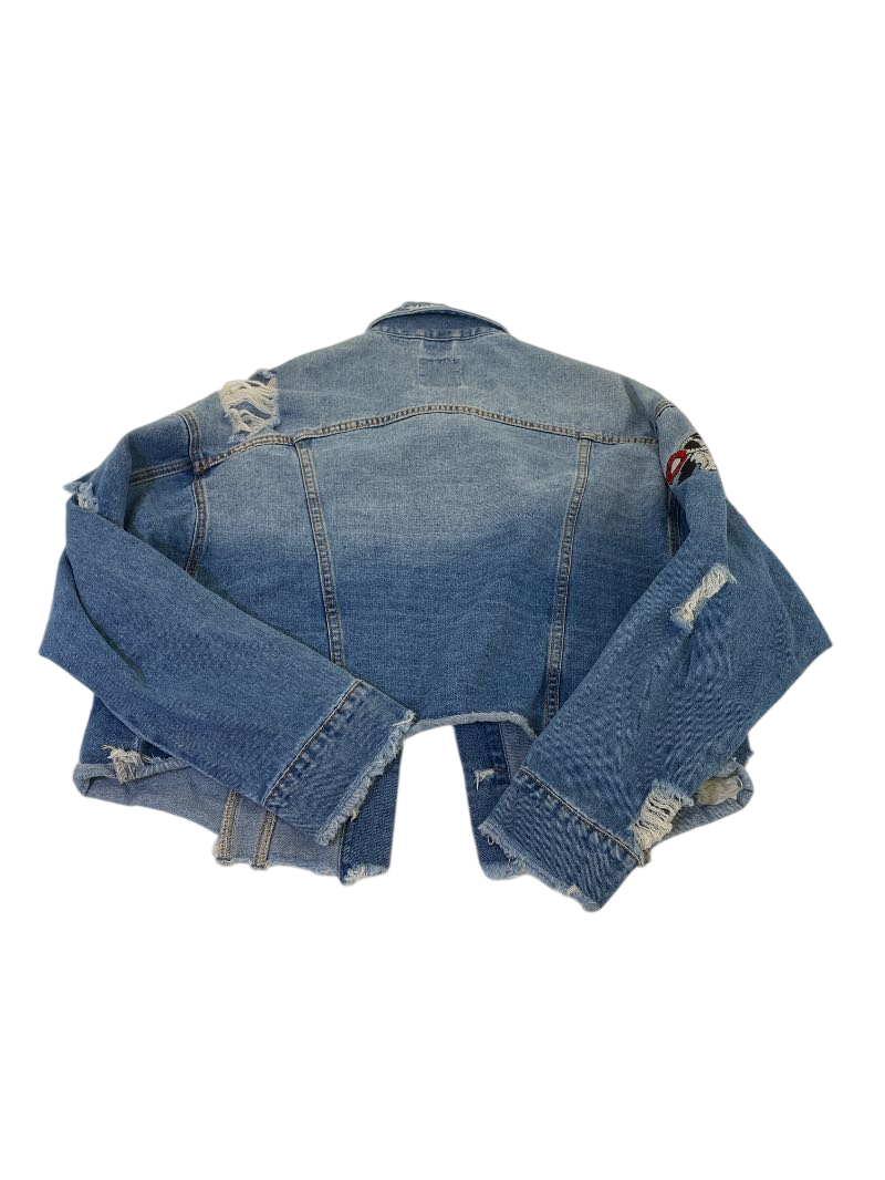 Iris Distressed Cropped Jacket Outerwear