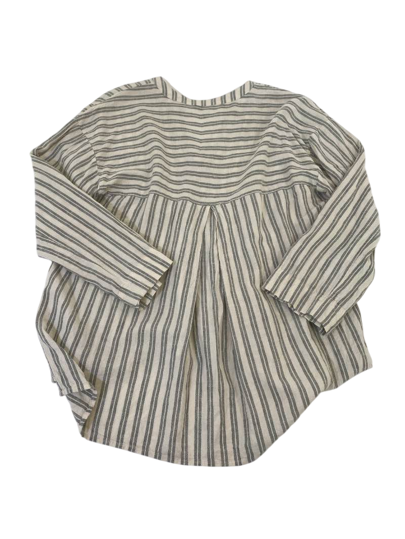 Madewell Striped V-neck top Long Sleeves