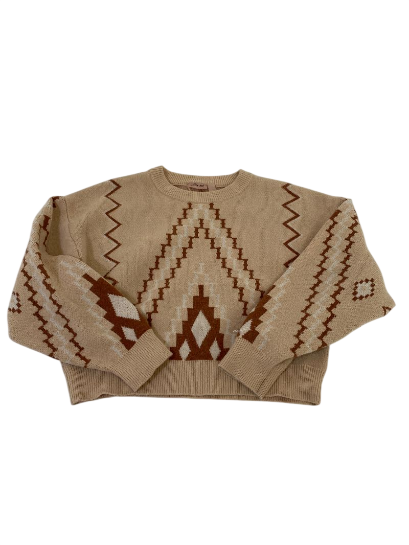 Willow & Root Geometric knit sweater Sweaters