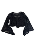 N/A Bell Sleeve Lace Top Long Sleeves