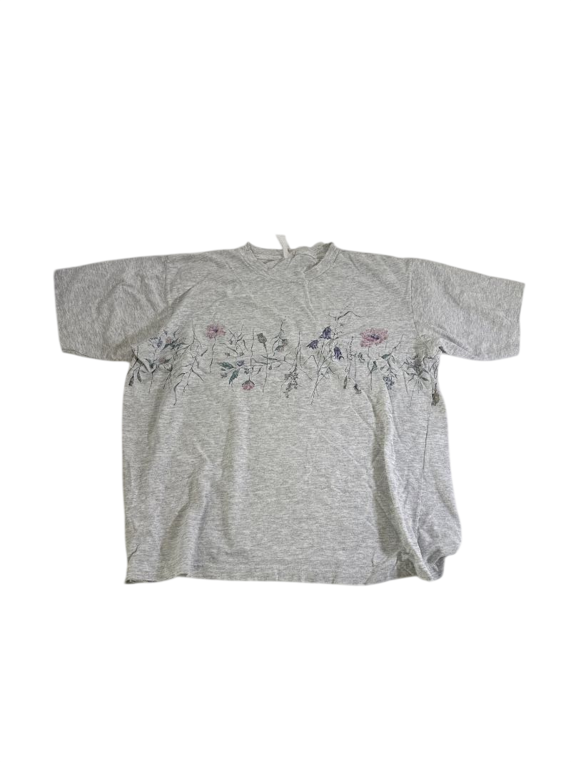N/A Floral Embroidered Tee Vintage