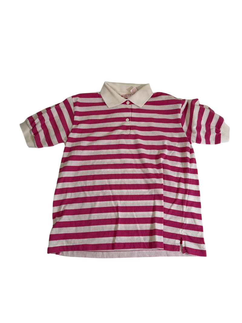 White Fish bay Vintage Striped Polo Vintage