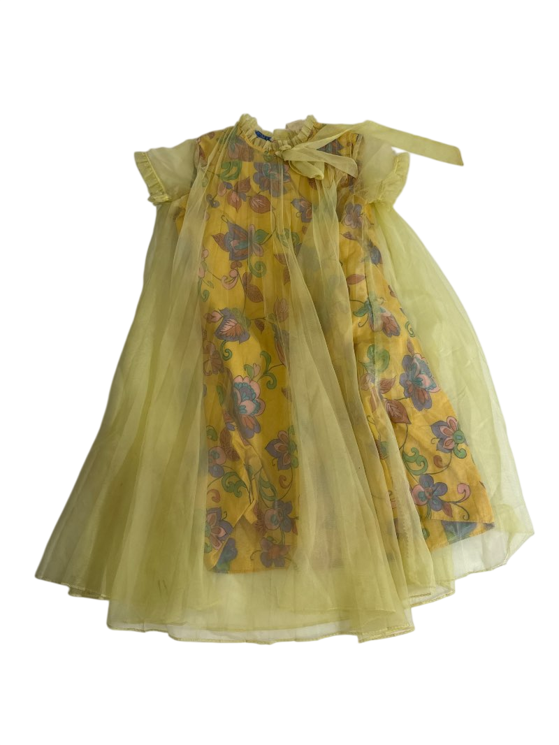 NA Floral overlay dress Vintage