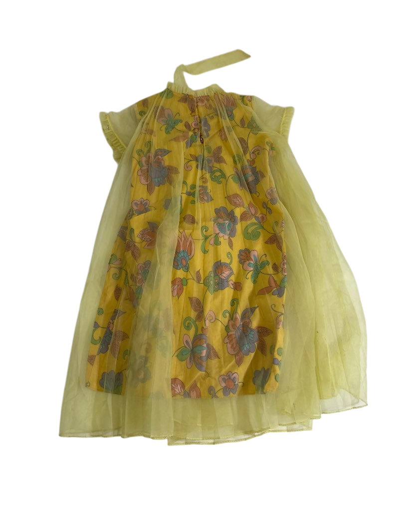 NA Floral overlay dress Vintage