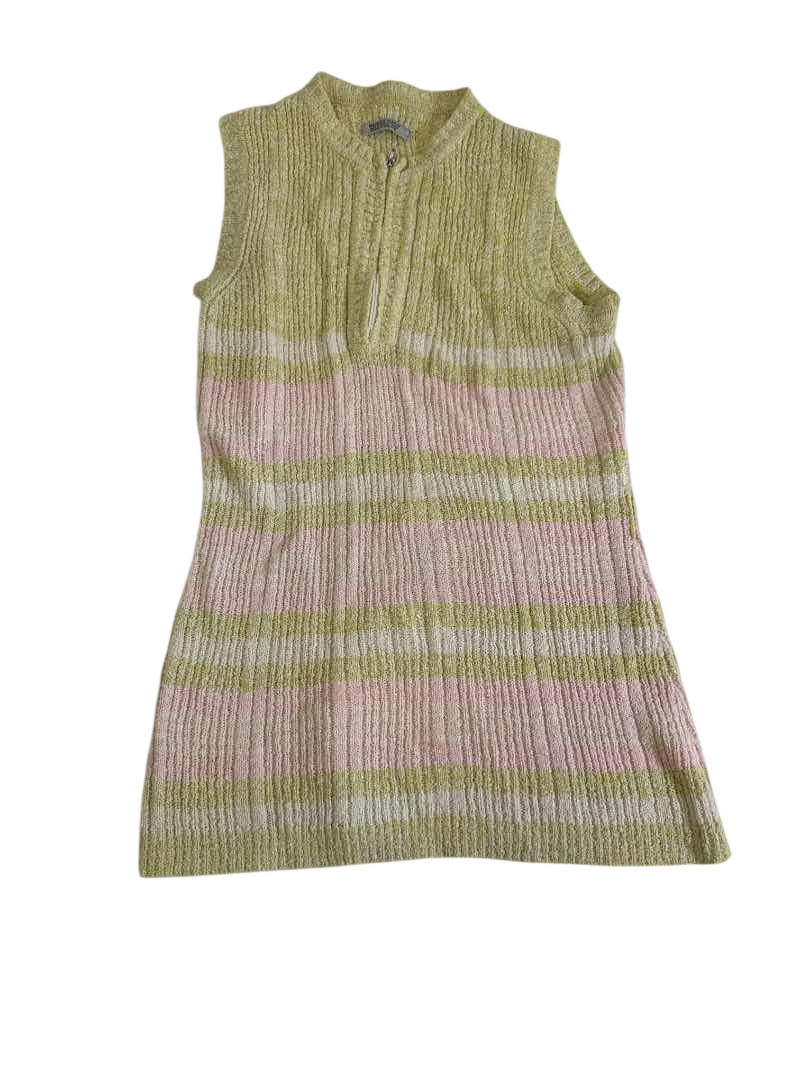 Vintage Striped Knit Sweater Tank Vintage