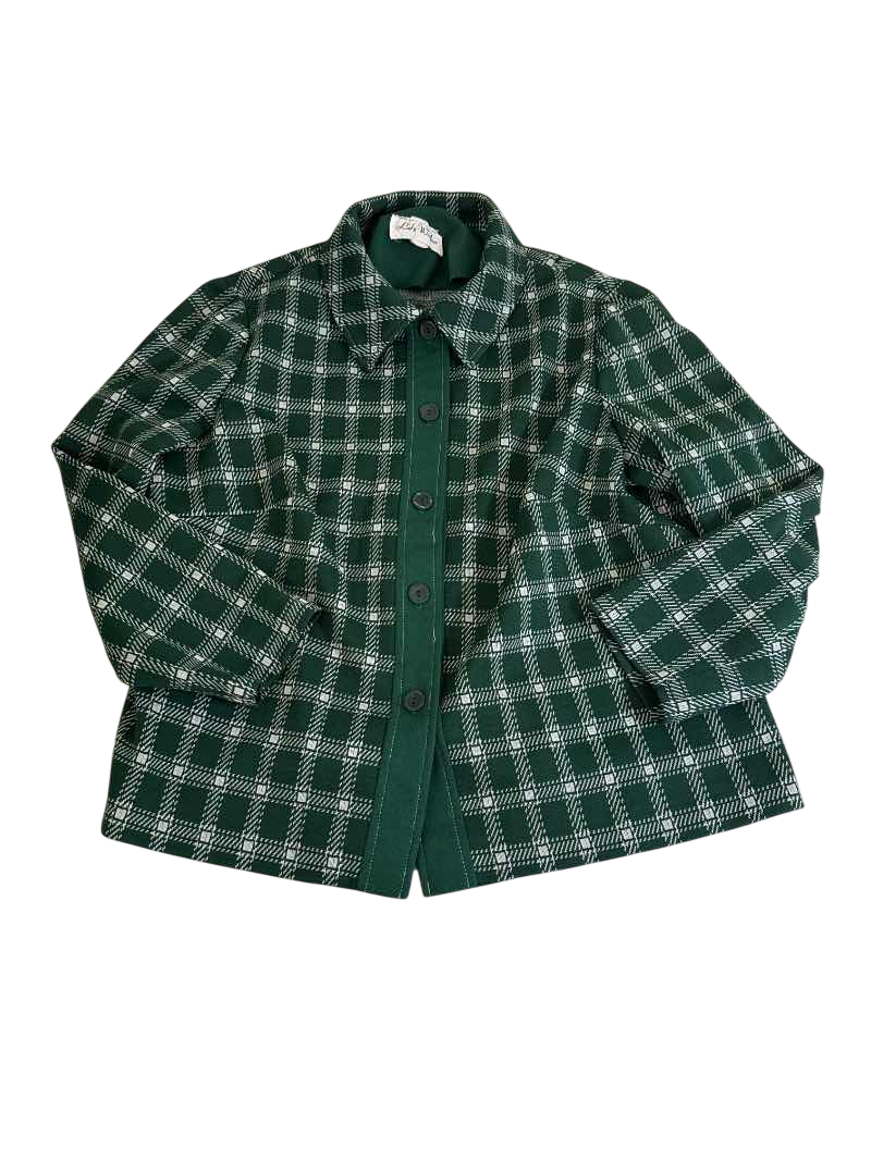 Lady Windsor Plaid Button-Up Jacket Vintage