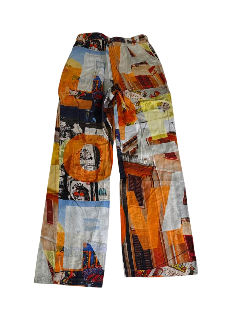 Peopermayo Wide Leg Graphic Pants