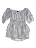 OHS Smocked off-shoulder Short Sleeves