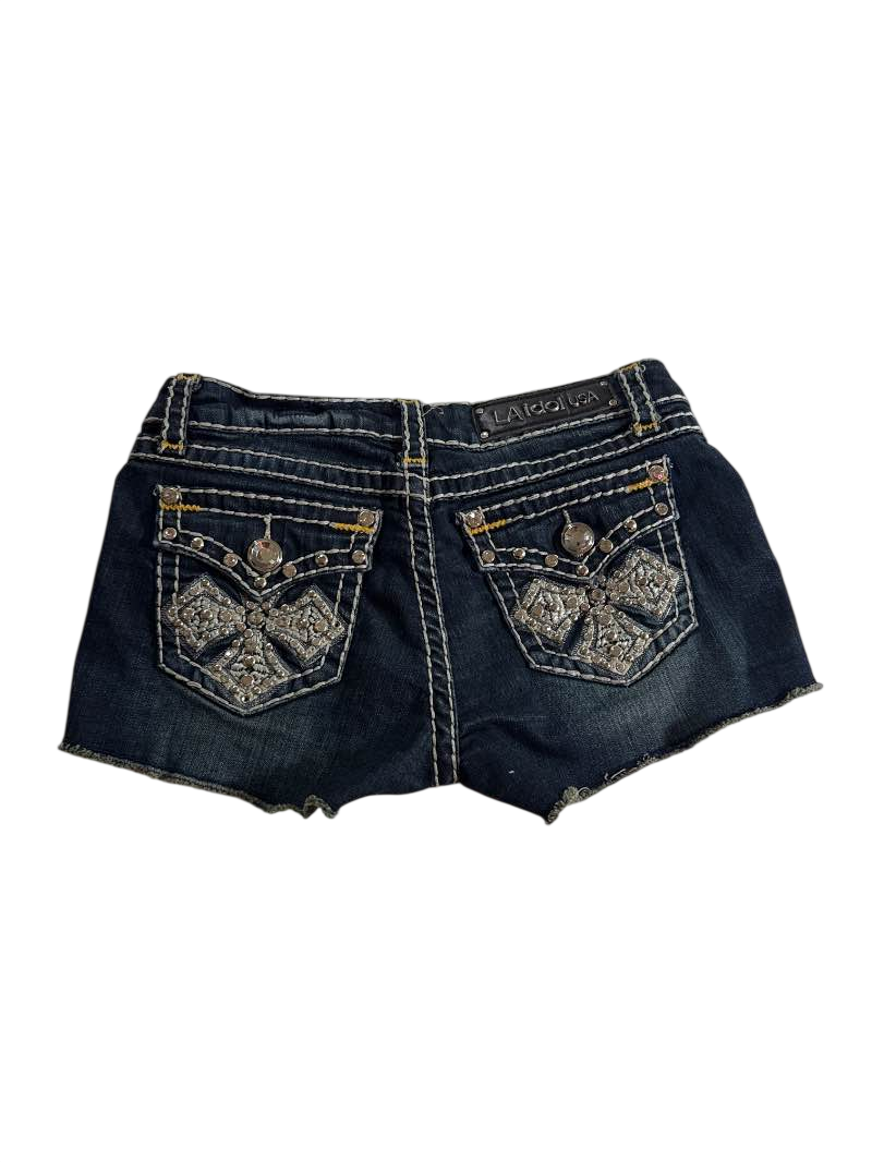 L.A Idol Distressed Denim Shorts Vintage