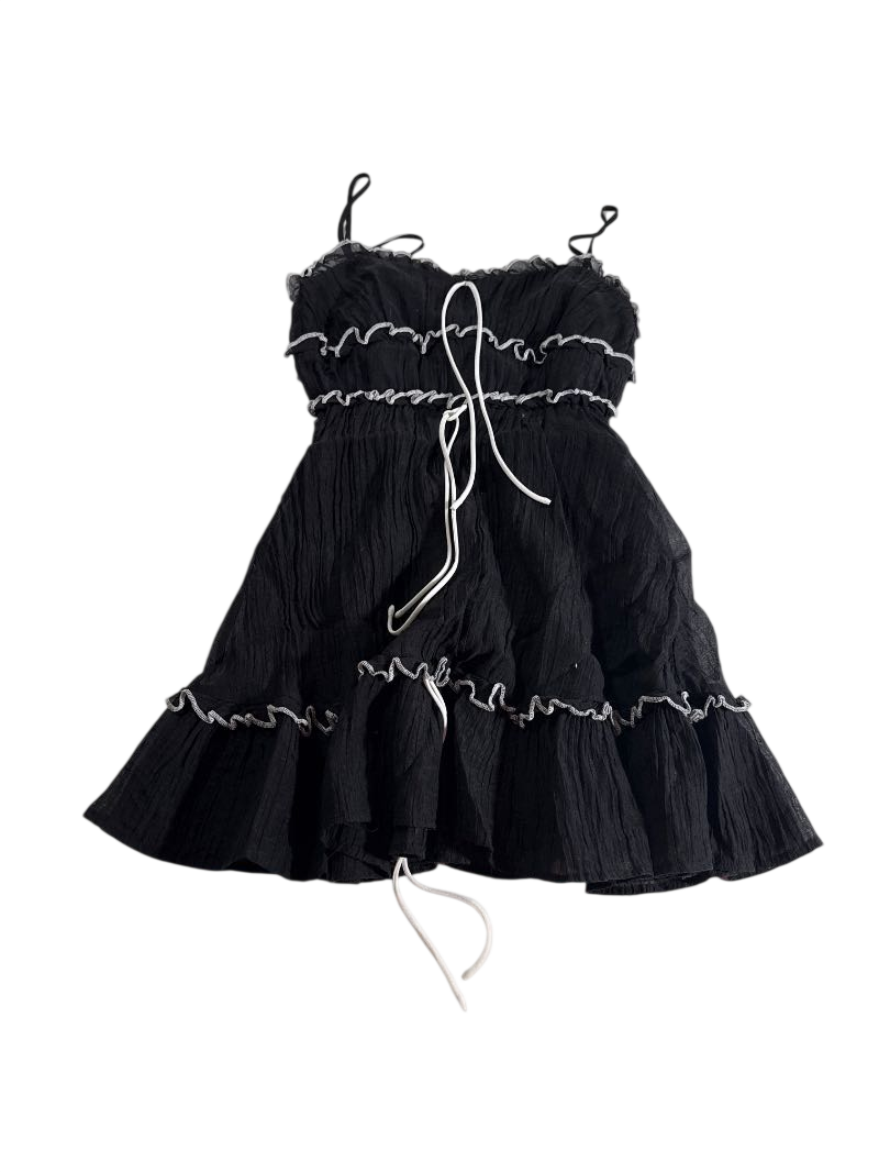 The Vintage Shop Ruffled Mini Dress Dresses