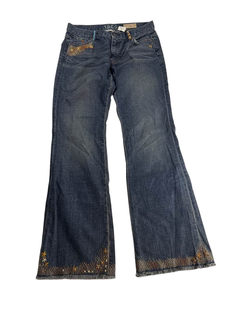 Gap Vintage Embroidered Jeans Vintage
