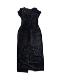 None Velvet Midi Dress Vintage