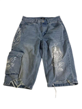 Social Collision  Graphic Cargo Shorts Shorts
