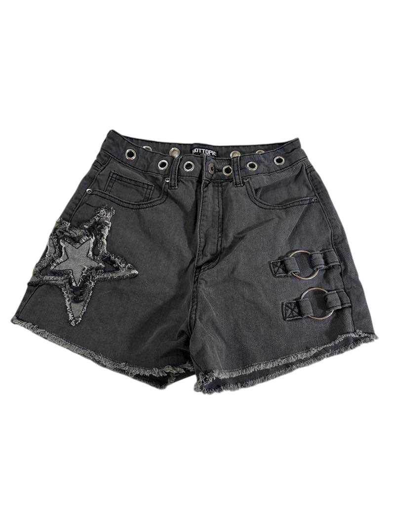 Hot Topic Distressed High-Waisted Shorts