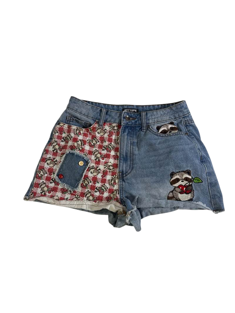 Hot Topic Patchwork denim shorts Shorts