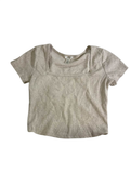 Bozzolo Square Neck Top Short Sleeves