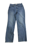 Madewell Raw Hem Straight Leg Jeans