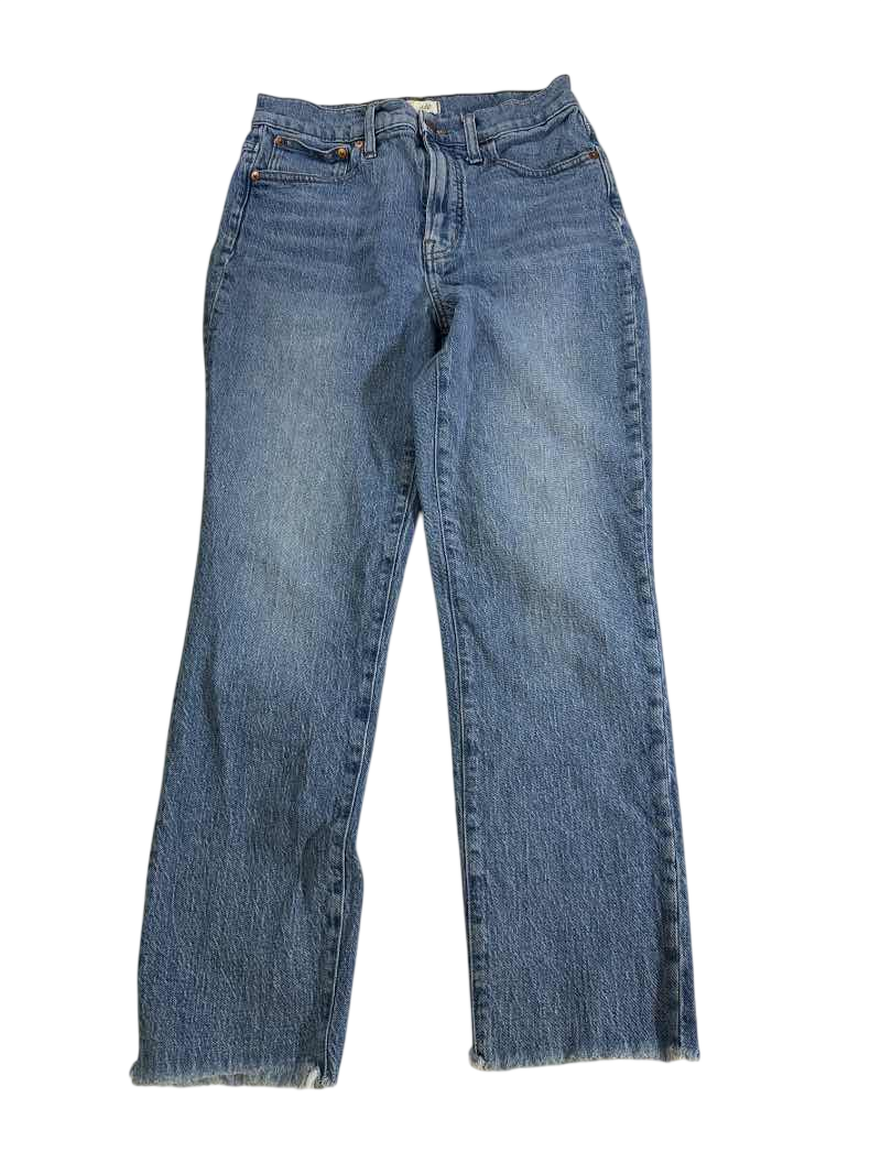 Madewell Raw Hem Straight Leg Jeans