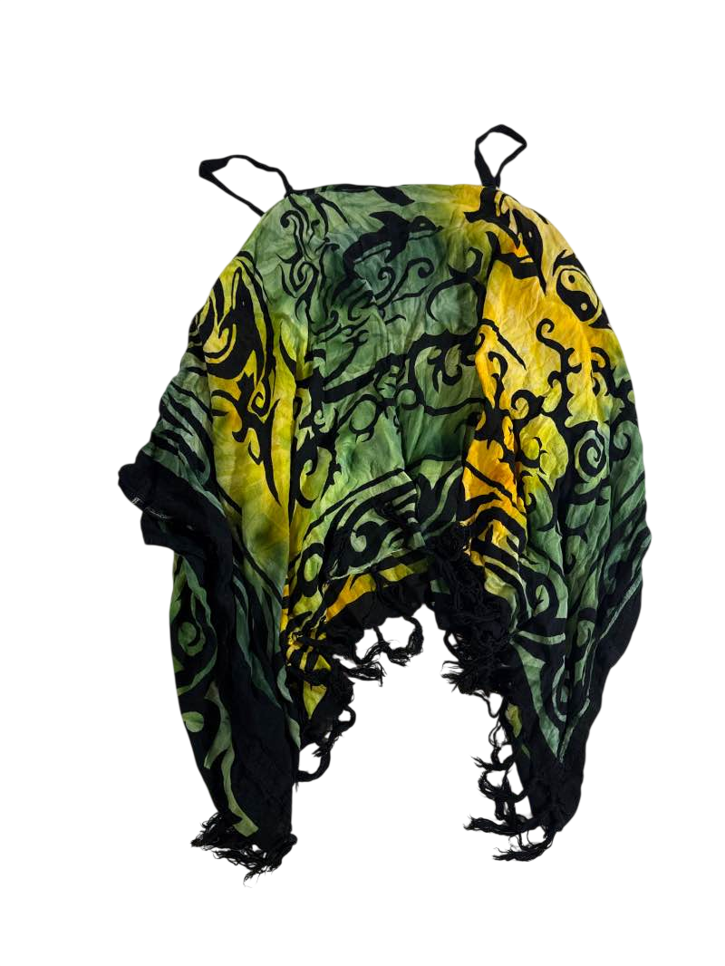 NA Boho Fringe Shawl Vintage