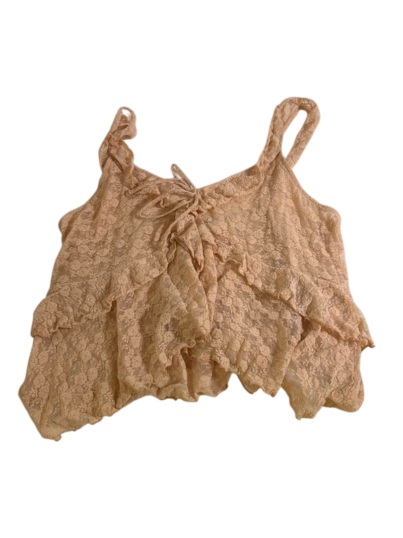 Old Navy Lace Ruffle Tank Tanks