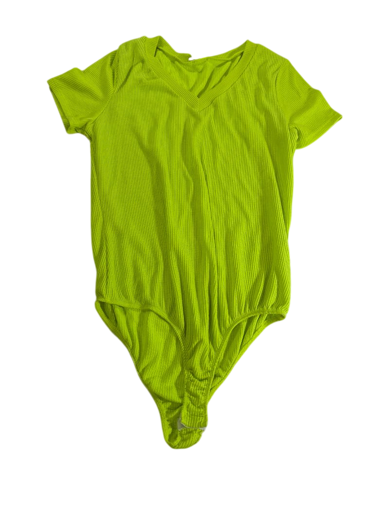 White birch V-Neck Short Sleeve Bodysuit Short Sleeves