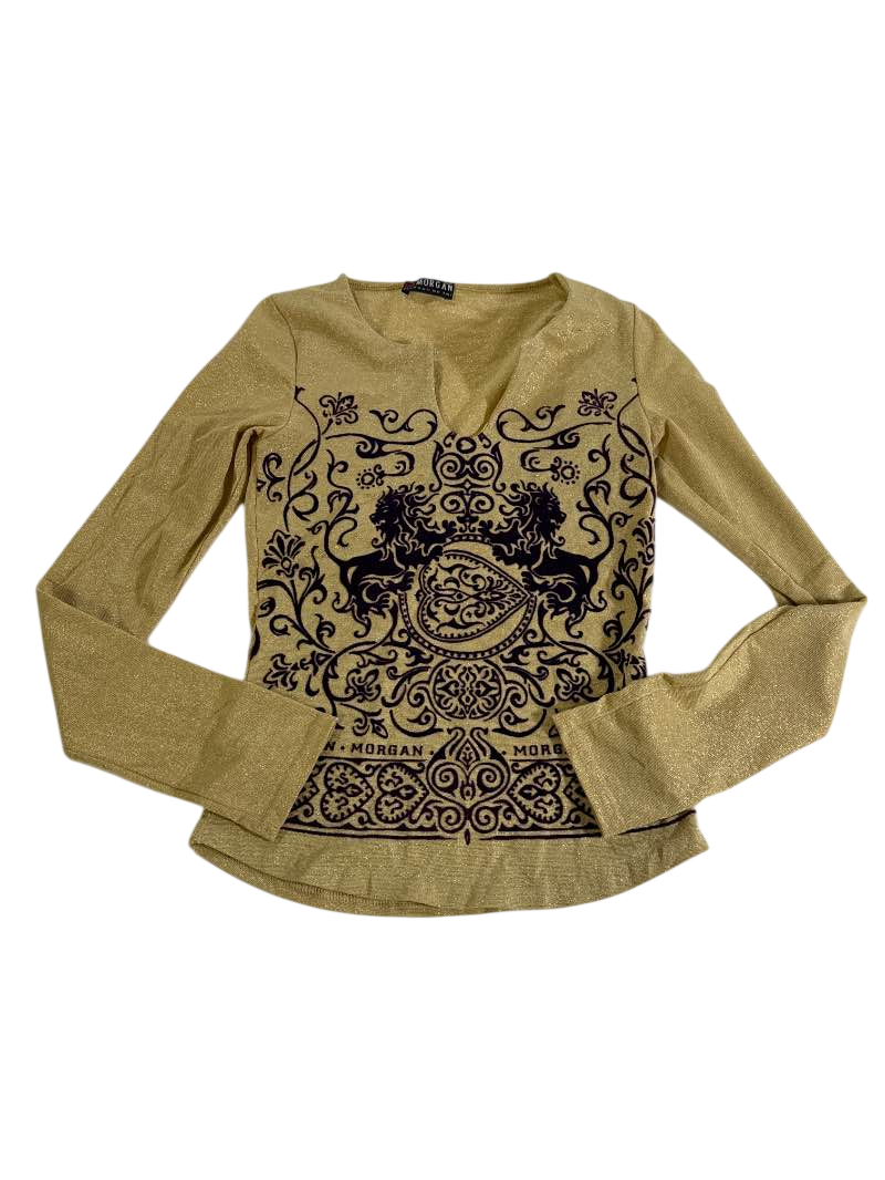 Morgan Vintage Metallic Blouse Vintage