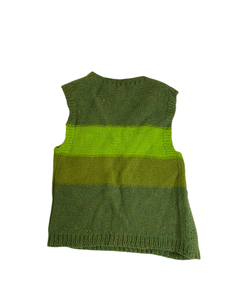 None Textured Sleeveless Top Vintage